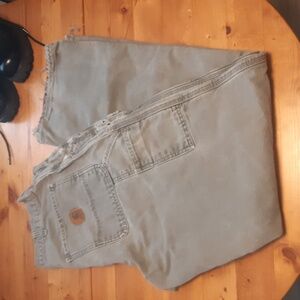 VINTAGE Carhartt Size 34 x 34 - B111 - Flannel Lined Washed Duck Loose Fit Pant